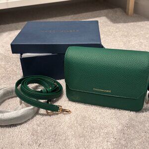 Maison de Sabre Mini Flap Bag, Emerald Green